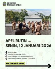 APEL RUTIN SENIN PAGI KALURAHAN SEMUGIH (12-01-2026)